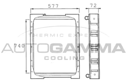 Теплообменник AUTOGAMMA 400280