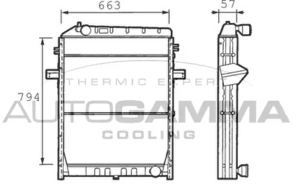 Теплообменник AUTOGAMMA 400748
