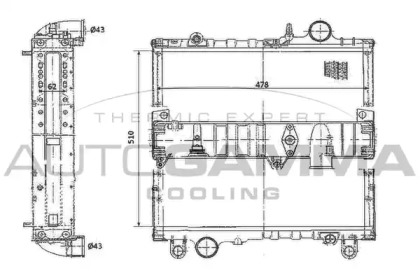 Теплообменник AUTOGAMMA 400794