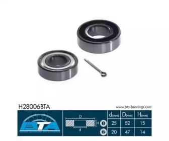 Комплект подшипника BTA H28006BTA