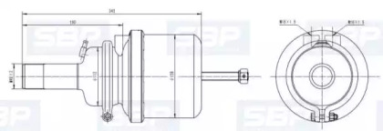 Цилиндр SBP 05-BCT9/16-M48X2