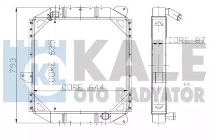 Теплообменник KALE OTO RADYATÖR 114400