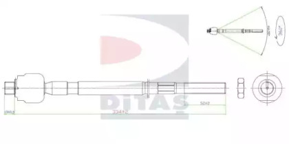 Шарнир DITAS A2-5402