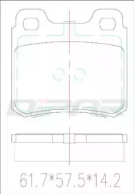 Комплект тормозных колодок DITAS DFB2041