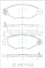 Комплект тормозных колодок DITAS DFB2321