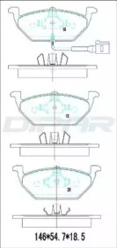 Комплект тормозных колодок DITAS DFB2386