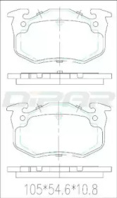 Комплект тормозных колодок DITAS DFB2592