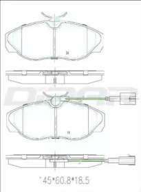 Комплект тормозных колодок DITAS DFB2710