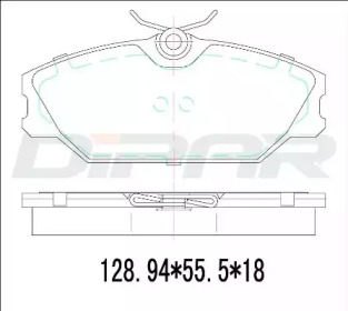 Комплект тормозных колодок DITAS DFB3310