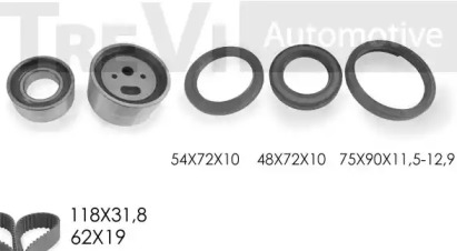 Ременный комплект TREVI AUTOMOTIVE KD1020S