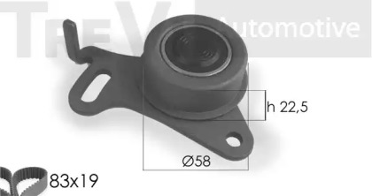 Ременный комплект TREVI AUTOMOTIVE KD1037