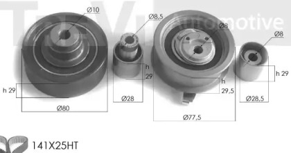 Ременный комплект TREVI AUTOMOTIVE KD1101