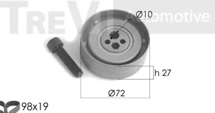 Ременный комплект TREVI AUTOMOTIVE KD1119