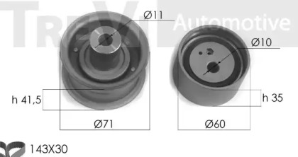 Ременный комплект TREVI AUTOMOTIVE KD1145