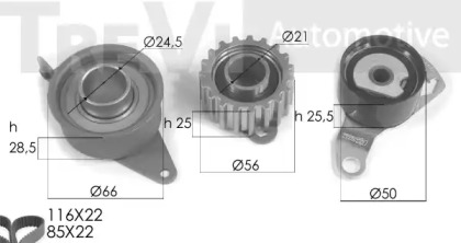 Ременный комплект TREVI AUTOMOTIVE KD1157