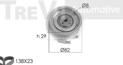 Ременный комплект TREVI AUTOMOTIVE KD1158