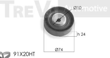 Ременный комплект TREVI AUTOMOTIVE KD1164