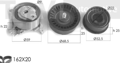 Ременный комплект TREVI AUTOMOTIVE KD1168