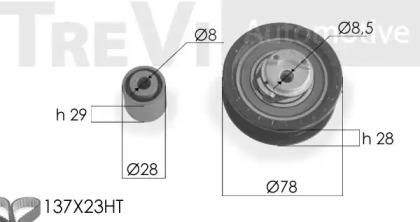 Ременный комплект TREVI AUTOMOTIVE KD1174