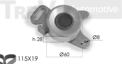 Ременный комплект TREVI AUTOMOTIVE KD1176