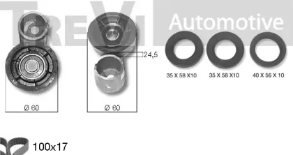 Ременный комплект TREVI AUTOMOTIVE KD1188S