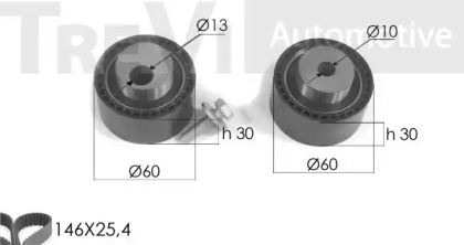 Ременный комплект TREVI AUTOMOTIVE KD1211