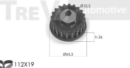 Ременный комплект TREVI AUTOMOTIVE KD1264