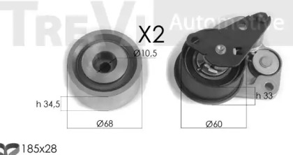 Ременный комплект TREVI AUTOMOTIVE KD1332