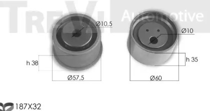 Ременный комплект TREVI AUTOMOTIVE KD1333