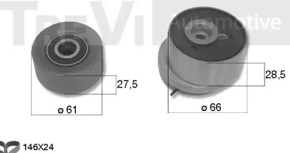 Ременный комплект TREVI AUTOMOTIVE KD1382