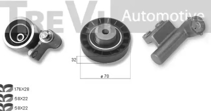 Ременный комплект TREVI AUTOMOTIVE KD1393