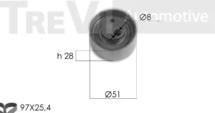 Ременный комплект TREVI AUTOMOTIVE KD1413