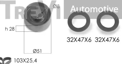 Ременный комплект TREVI AUTOMOTIVE KD1414S