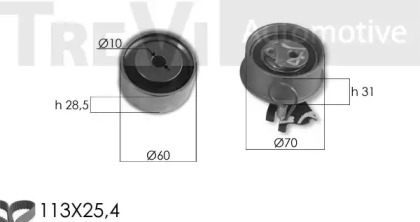 Ременный комплект TREVI AUTOMOTIVE KD1456