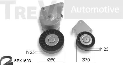 Ременный комплект TREVI AUTOMOTIVE KA1016