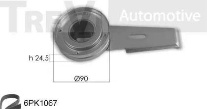 Ременный комплект TREVI AUTOMOTIVE KA1026