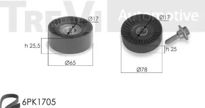 Комплект роликов TREVI AUTOMOTIVE KA1030F