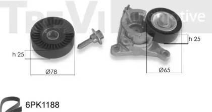 Ременный комплект TREVI AUTOMOTIVE KA1045