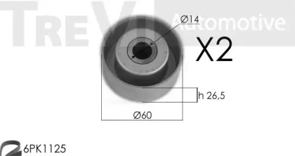 Ременный комплект TREVI AUTOMOTIVE KA1067