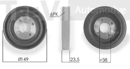 Ременный шкив TREVI AUTOMOTIVE PC1210