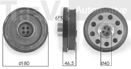 Ременный шкив TREVI AUTOMOTIVE PC1162