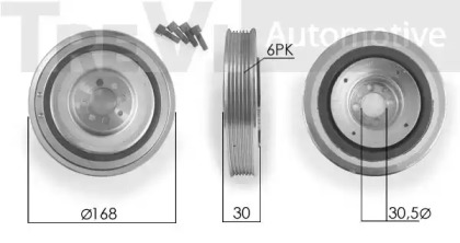 Ременный шкив TREVI AUTOMOTIVE PC1127