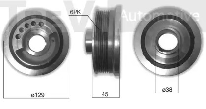 Ременный шкив TREVI AUTOMOTIVE PC1146