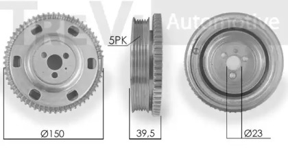 Ременный шкив TREVI AUTOMOTIVE PC1168