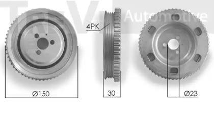 Ременный шкив TREVI AUTOMOTIVE PC1141