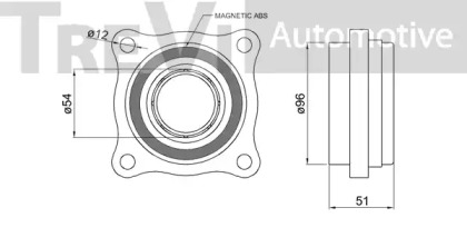 Комплект подшипника TREVI AUTOMOTIVE WB2299