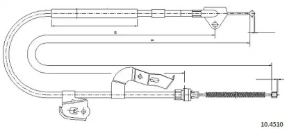 Трос CABOR 10.4510