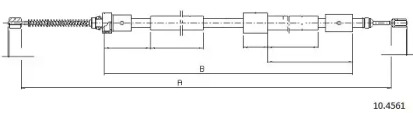 Трос CABOR 10.4561