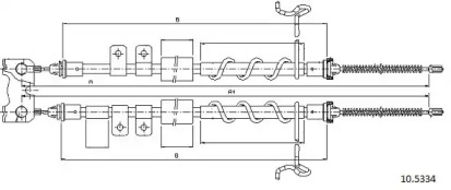 Трос CABOR 10.5334