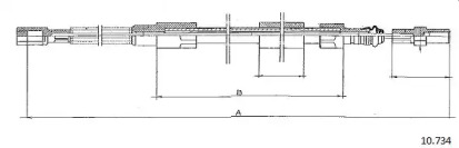 Трос CABOR 10.734